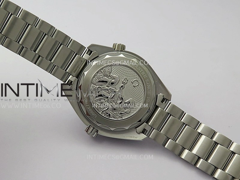 Planet Ocean 39.5mm Blue Ceramic Bezel SS V4 VSF 1:1 Best Edition Summer Blue Dial On SS Bracelet Super Clone Asian 8800